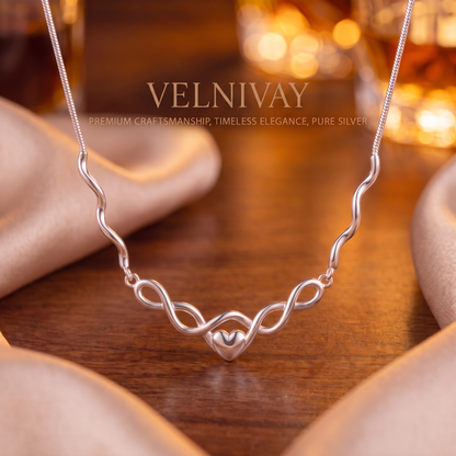 VELNIVAY Eternia Infinity Heart Necklace