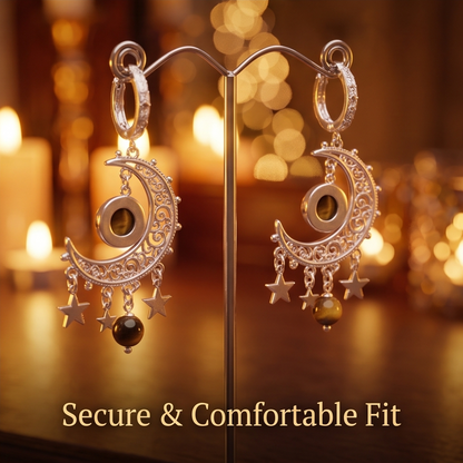 VELNIVAY Celestial Moon Drop Earrings