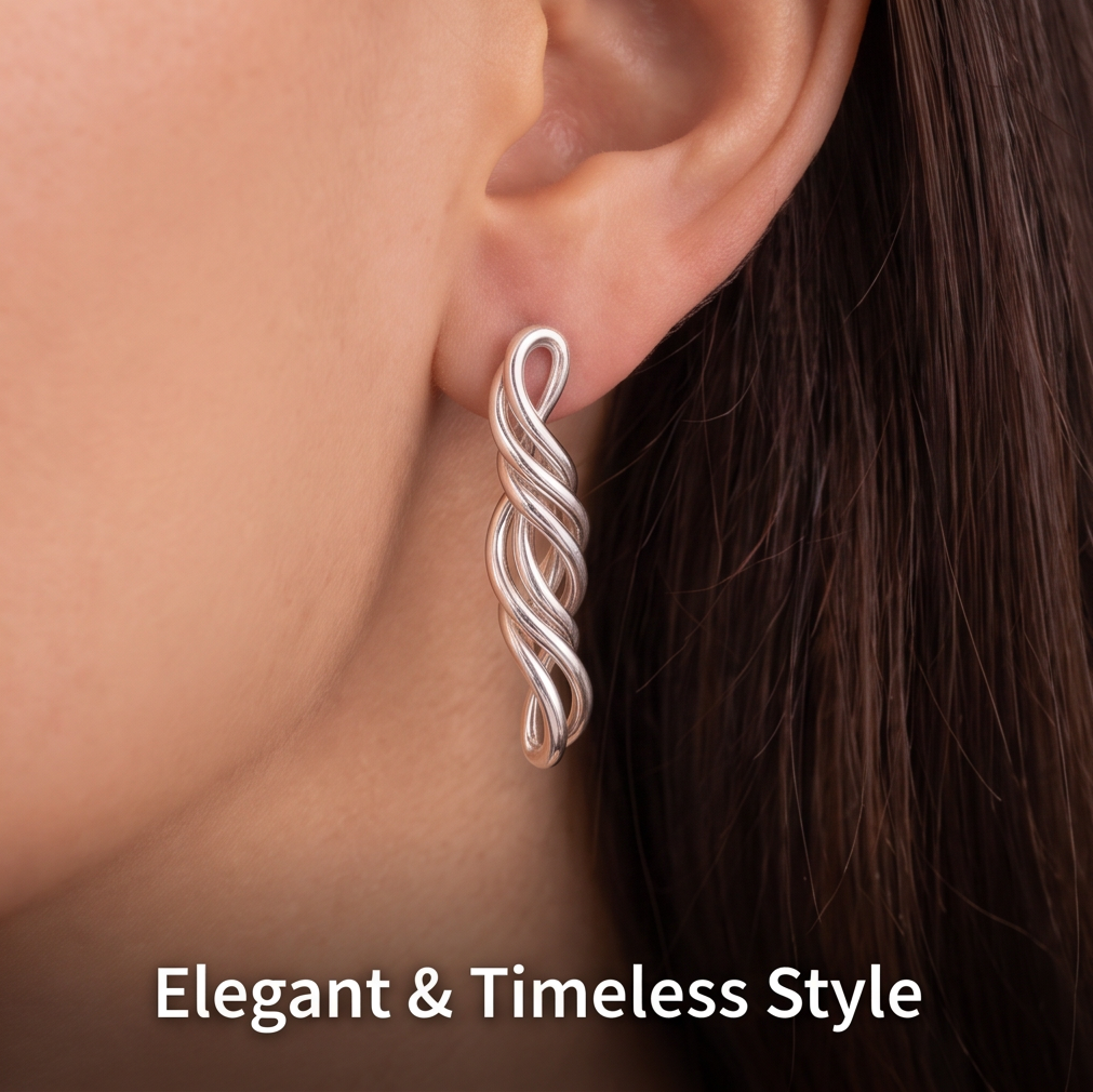 VELNIVAY Intertwined Flow Earrings