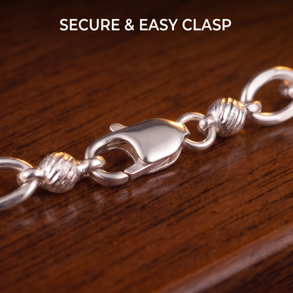VELNIVAY Lumina Textured Silver Bracelet