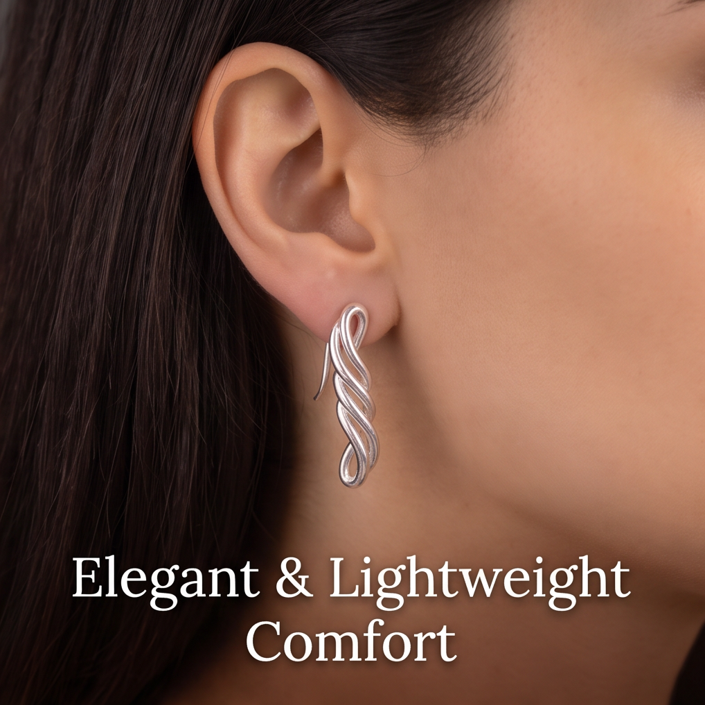 VELNIVAY Intertwined Flow Earrings