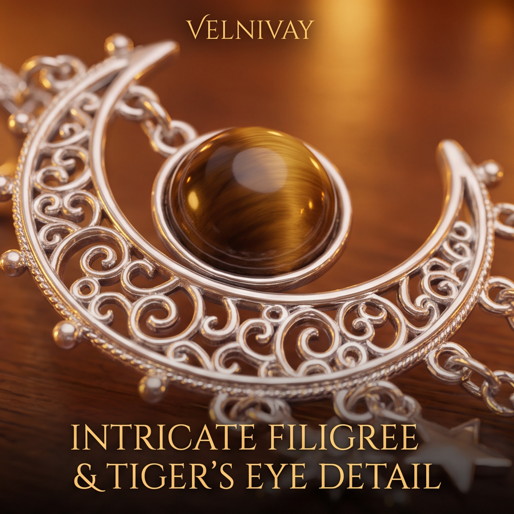 VELNIVAY Celestial Moon Drop Earrings