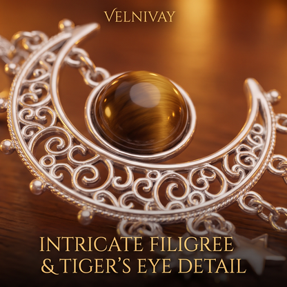 VELNIVAY Celestial Moon Drop Earrings